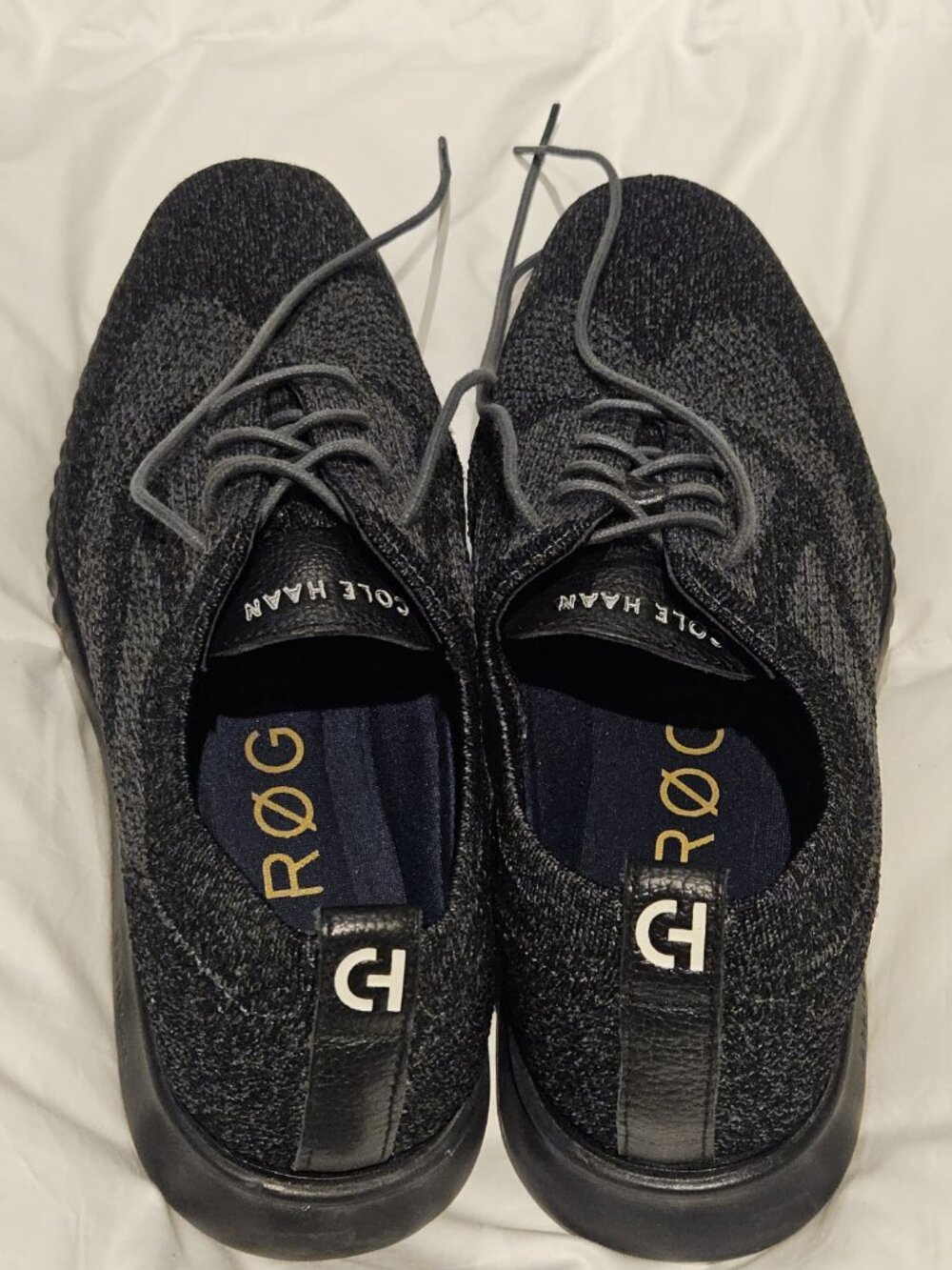 Cole Haan 2.ZERØGRAND Stitchlite Black Knit Oxford Shoes